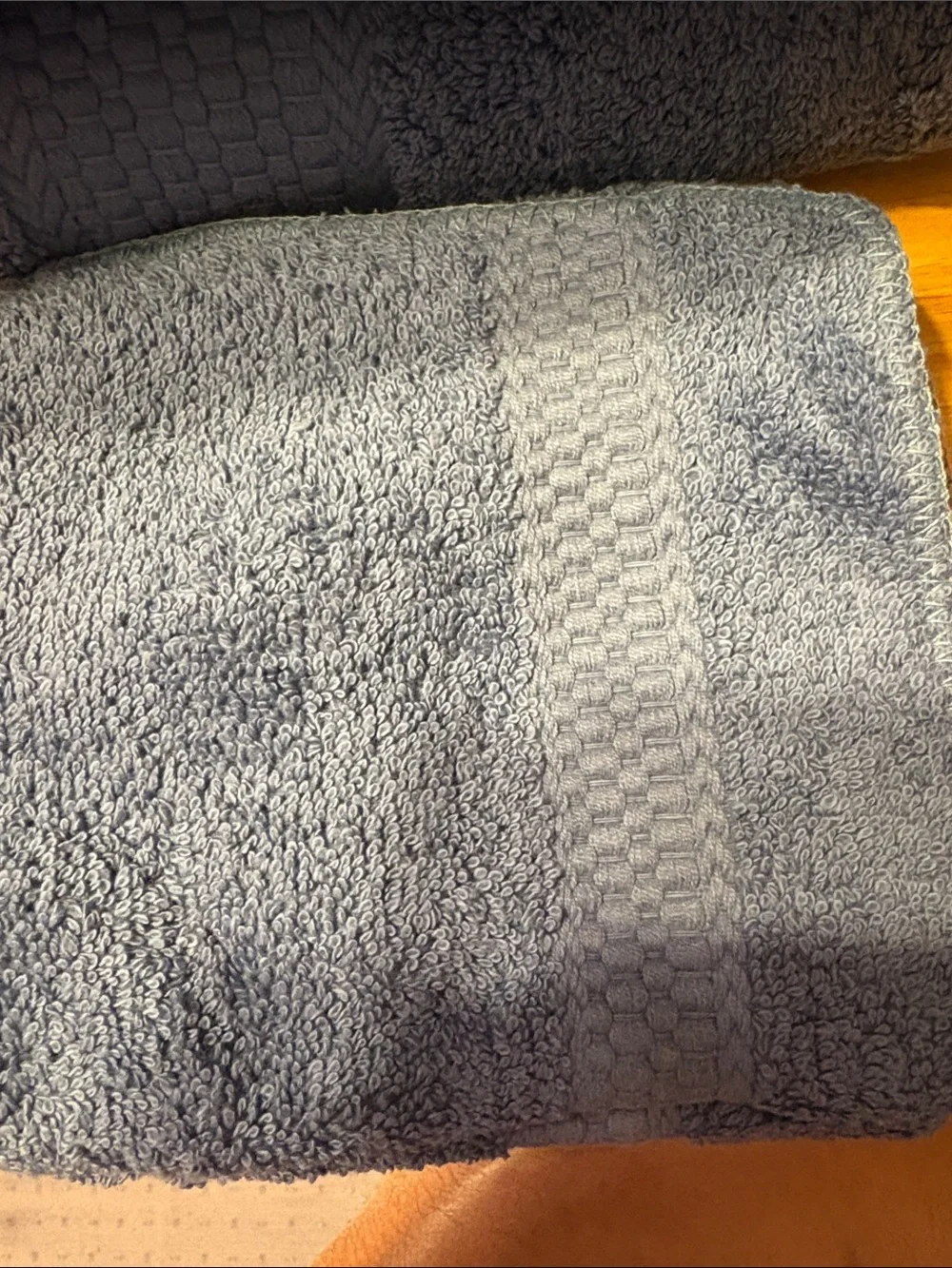 Plush Solid Bath Towel Set - Slate Blue six piece set